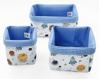 Storage basket changing table baby, basket set of 3, organizer changing table, utensil storage box bathroom universe