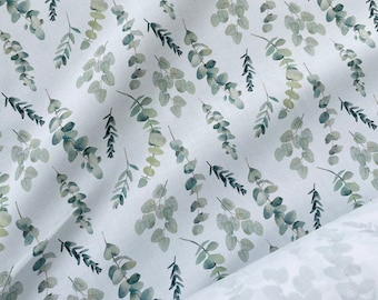 0.5 meter COTTON Eucalyptus fabric fabric sold by the meter Eucalyptus 160 cm