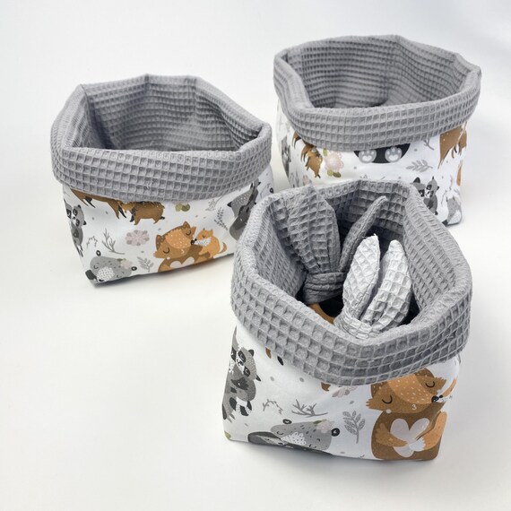 Aufbewahrungskörbe Aus Papierseil – 3-teiliges Set Mit Leinen-Einsatz, Für Küche, Bad, Kinderzimmer Und Wohnzimmer