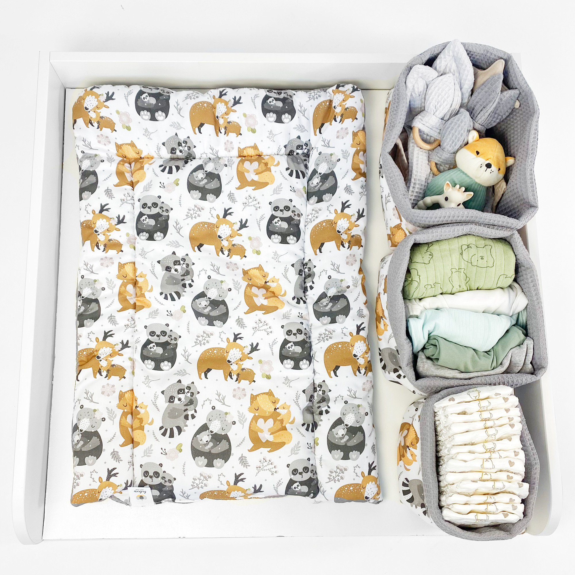 3er Set Stoff-Aufbewahrungskörbe – Wasserdicht, 20 X 20 X 15 Cm, Faltbar, Für Schrank, Bad, Kinderzimmer