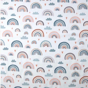 0.5 meters COTTON Rainbow cotton RAINBOW fabric fabric sold by the meter for sewing cotton fabric