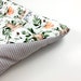 Changing mat 75 x 75 cm changing mat for 80 cm Ikea chest of drawers CHARMING FOREST 100% cotton two-sided 