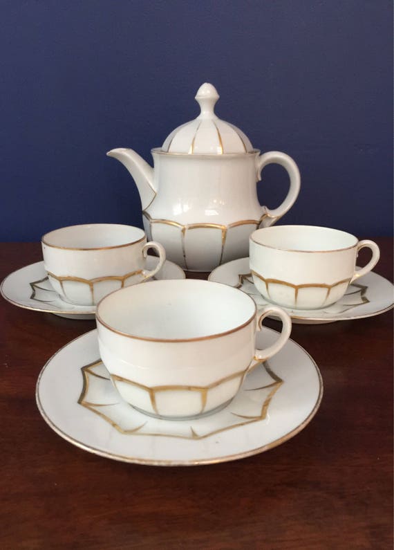 Art Deco Tea Set By Crown Staffordshire 17piece China Set Art Norway