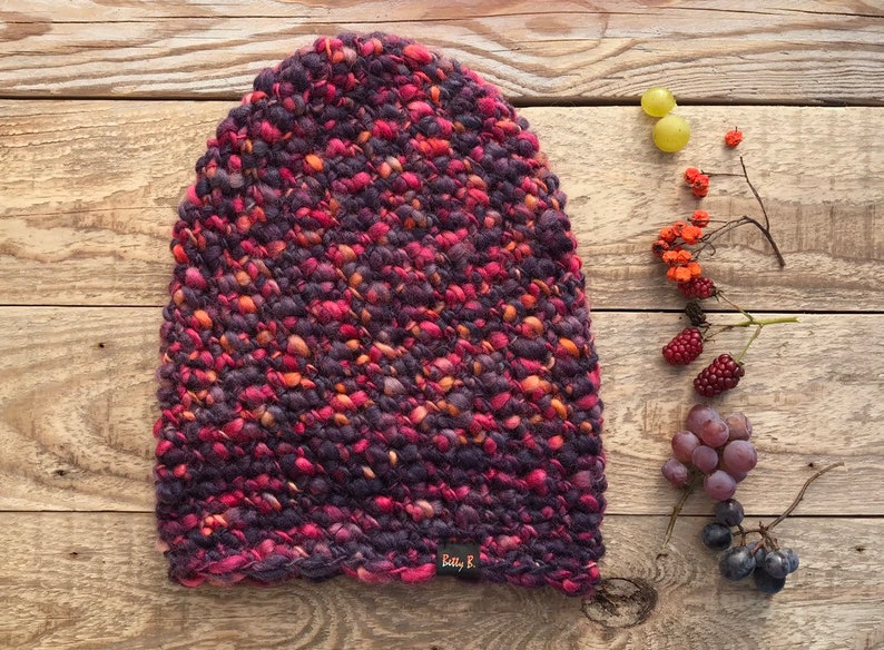 elegant violet cap women/'s winter hat knitted wool hat Woollen hat wool cap