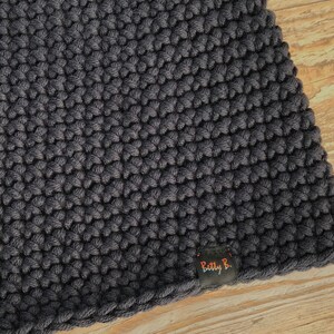 mens snood from merino wool, winter tube scarf graphite, handmade gift for skier or snowboarder, chunky crochet cowl image 7