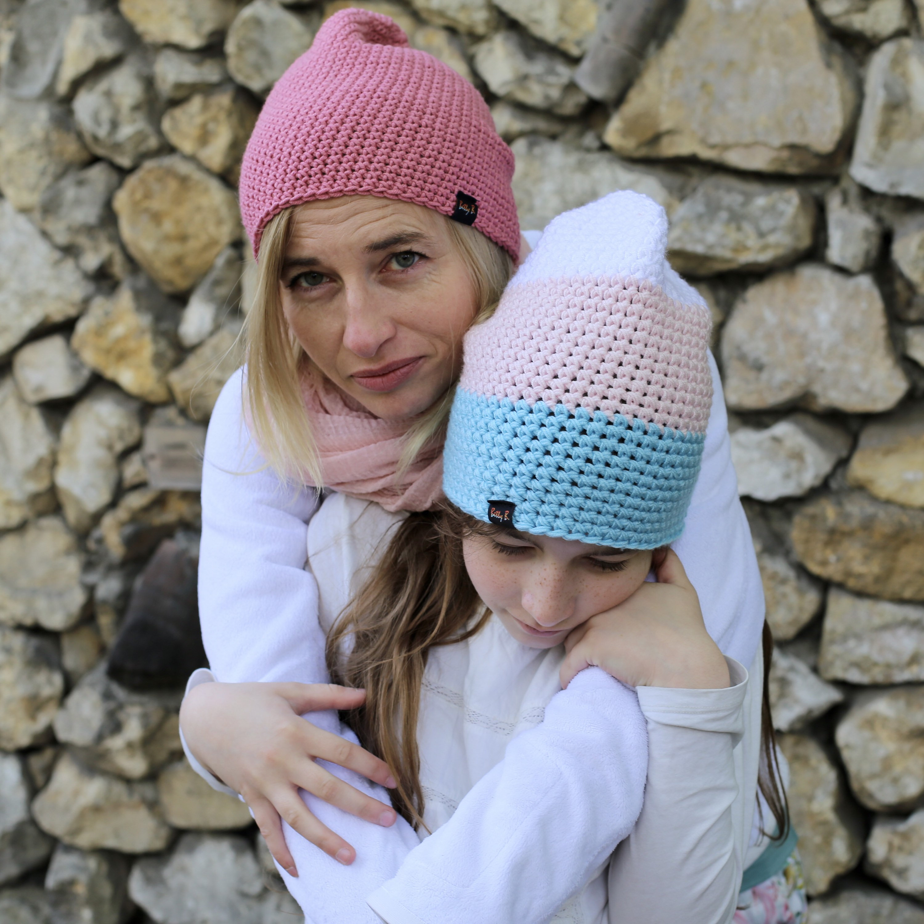 キャップ CROCHET KNIT BEANIE COLORED PASTEL Pastel Beanie Hat, Crochet Tricolor Beanie for Women or Men