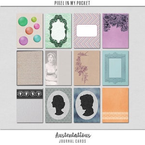 Austentatious Jane Austen Inspired Digital Scrap Bundle image 3