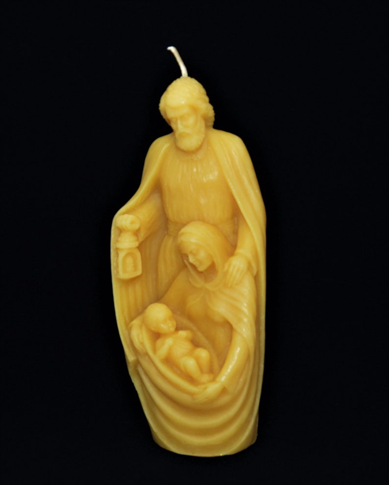 Holy Family Candle Beeswax Candle Family Protection Candle Etsy
