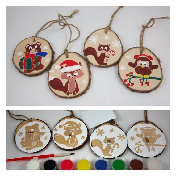 DIY Ornament Painting Kit, Christmas Craft kit, Christmas ornament