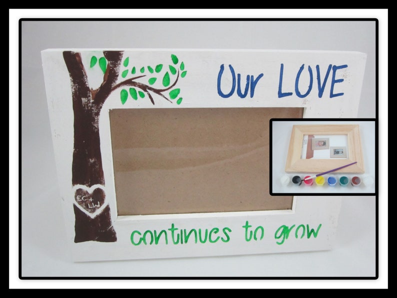 Diy Craft Kit Picture Frame Decorate Your Own Wooden Image 0