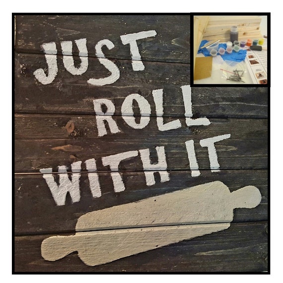 Diy Wood Sign Kit Diy Home Decor Craft Kit Diy Board Etsy