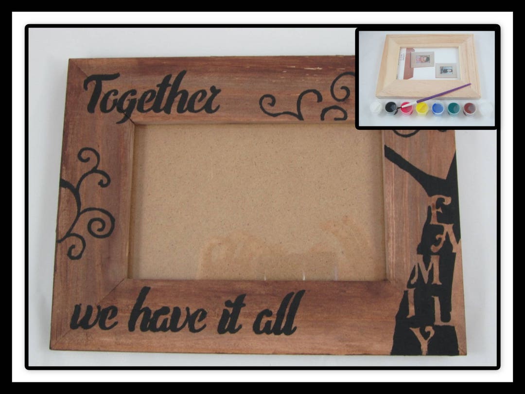 Diy Craft Kit Diy Picture Frame Decorate Your Own Wooden Picture Frame