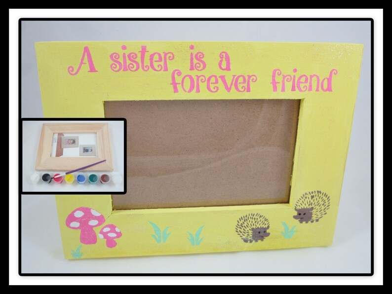Diy Craft Kit Picture Frame Decorate Your Own Wooden Image 0