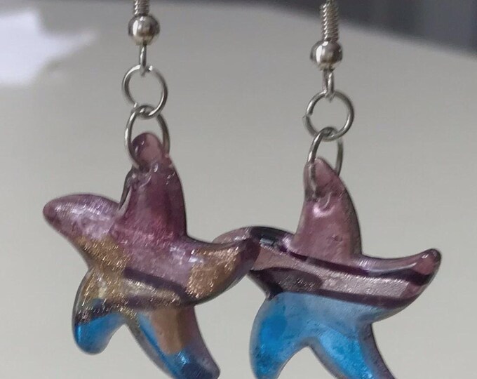 Fashion Earrings Star Glass Earrings