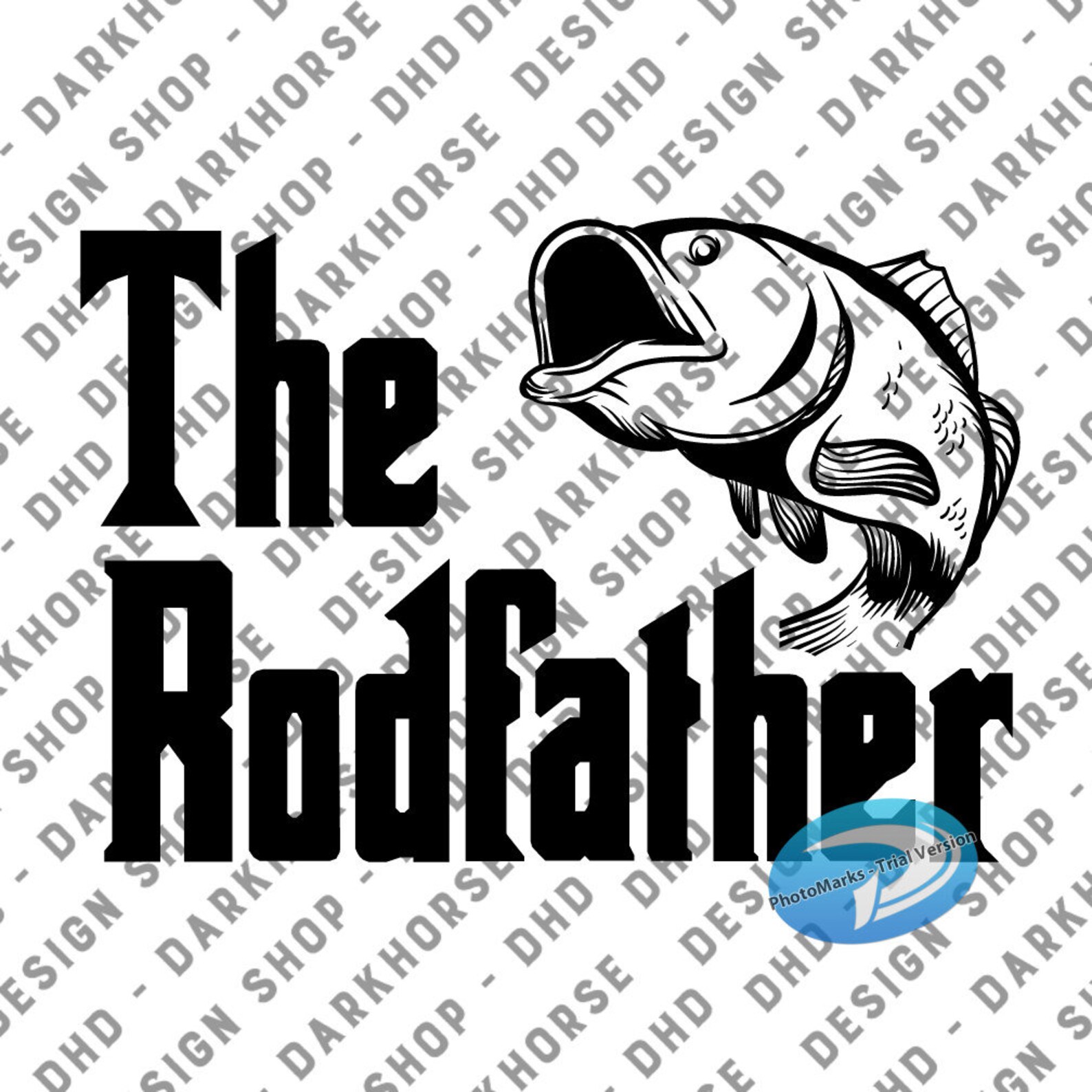 The Rodfather SVG the Godfather Fishing Svg Fisherman Svg Etsy UK