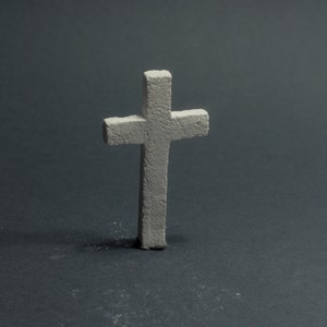 two miniature gravestones, models simple cross and gothic cross image 4