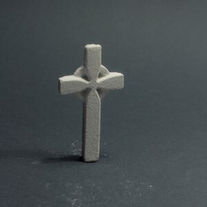 two miniature gravestones, models simple cross and gothic cross image 3