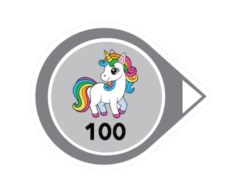 Adesivo Diabetes Perfect Blood Sugar, Dexcom Perfect Blood Sugar, Diabete di tipo 1, Umorismo diabetico, 100 Blood Sugar, Adesivo T1D, Unicorno