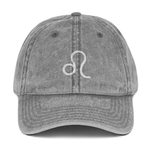 Leo Zodiac Hat, Embroidered Astrology Cap, Leo Gift for Her or Him, Horoscope Hat, Adjustable Unisex Hat, Custom Zodiac Headwear