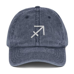 Schütze Sternzeichen Hut, Bestickte Astrologie Kappe, Geschenk für Sie oder Ihn, Horoskop Hut, Verstellbarer Unisex Hut, Benutzerdefinierte Sternzeichen Kopfbedeckung