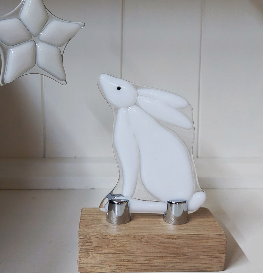 fused-glass-white-hare-glass-hare-star-gazing-hare-white-rabbit-etsy
