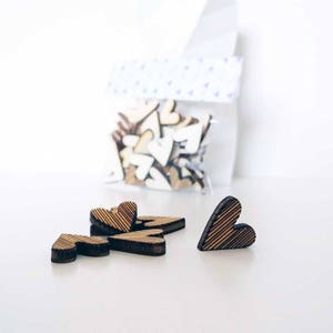 Cuori di legno per decorazioni - 50 pz | Heart C | Tessere mosaico