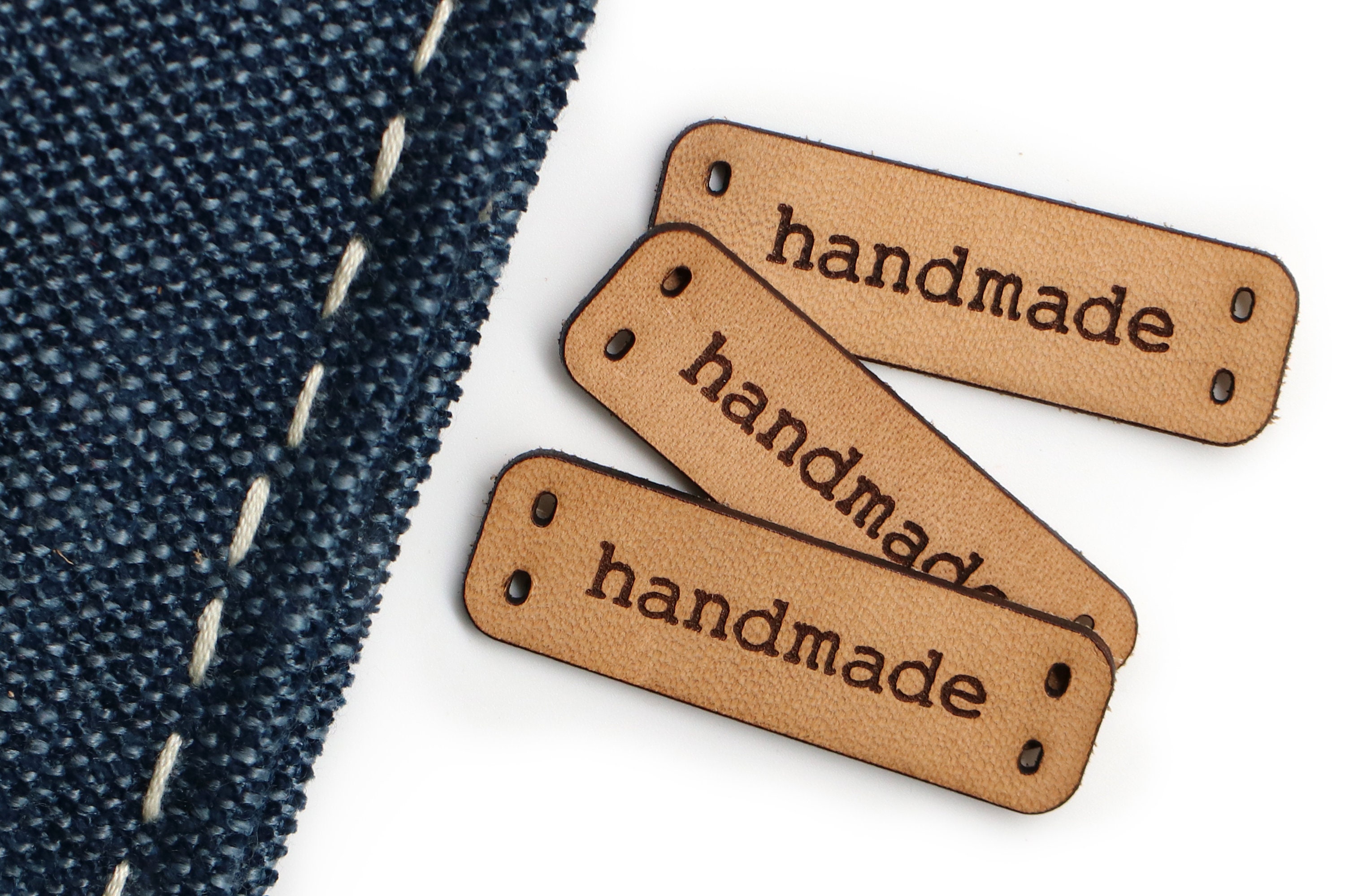 Custom Clothing Labels, Leather Labels, Personalized Knitting Labels,  Leather Tags, Product Labels, Crochet Tags, Logo Tags, Set of 25 Pc 