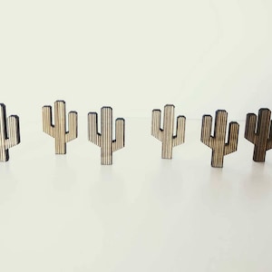 Plante de cactus aux décorations-25 PC | Cactus B | Formulaires, modèles et tuiles décoratives