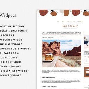 Responsives Blogger Theme Reise Lifestyle und Boho Bild 4