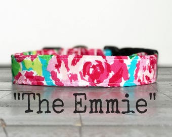 Last Chance!! DOG COLLAR, Dog Collar for Girls, Floral Dog Collar, Pretty Dog Collars