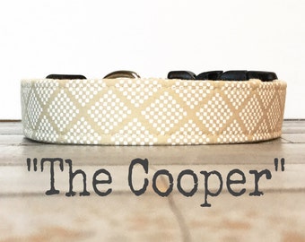 DOG COLLAR, The Cooper, Dog Collar for Girls, Dog Collar for Boys, Wedding, Classic Dog Collar