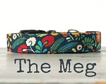 DOG COLLAR, Dog Collars, The MeG, Floral Dog Collar, Girl Dog Collar, Pretty Dog Collars