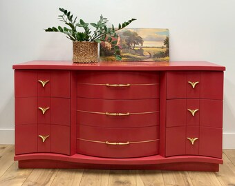 Red Dresser Etsy
