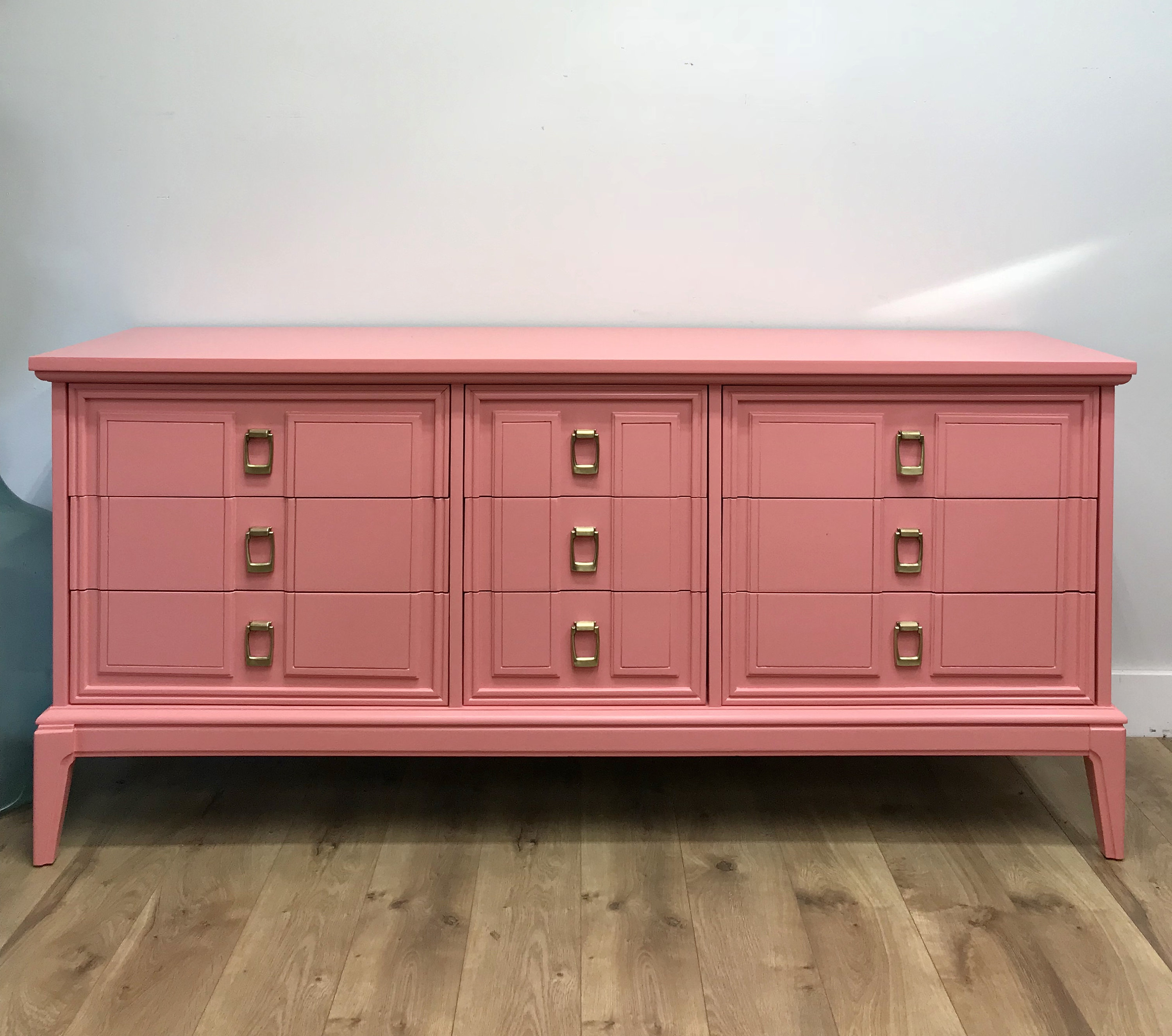 Sold Sample Piece Coral Painted Dresser Etsy