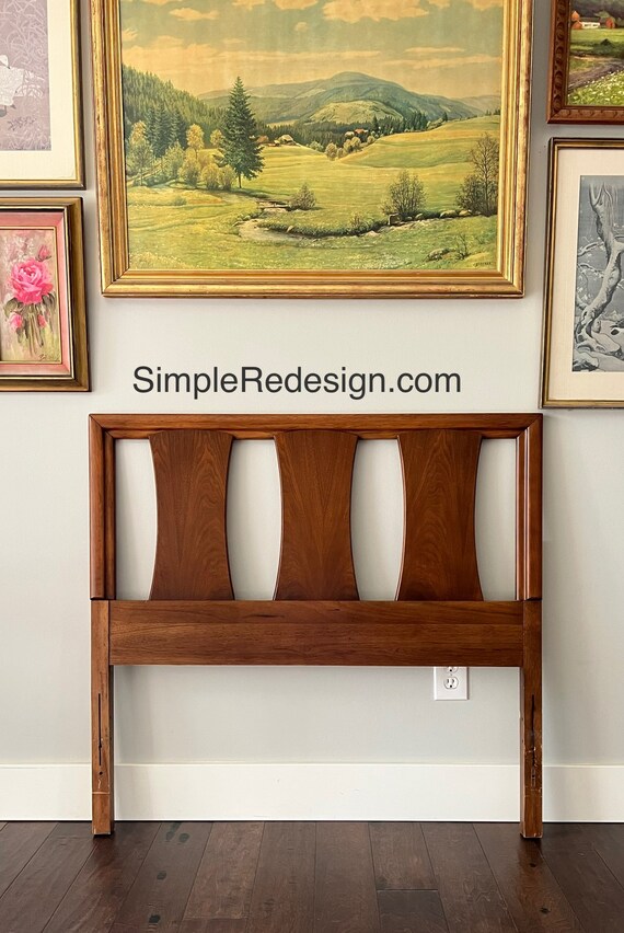 AVAILABLE Mid Century Modern Twin Headboard Contact for Shipping