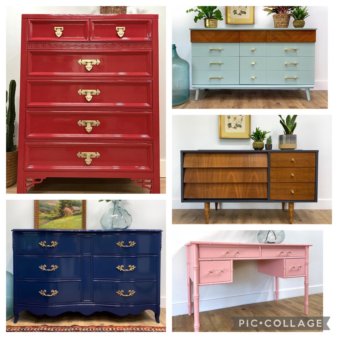 CUSTOMIZABLE FURNITURE Custom Color Dresser, Desk, Vanity, Buffet Etsy