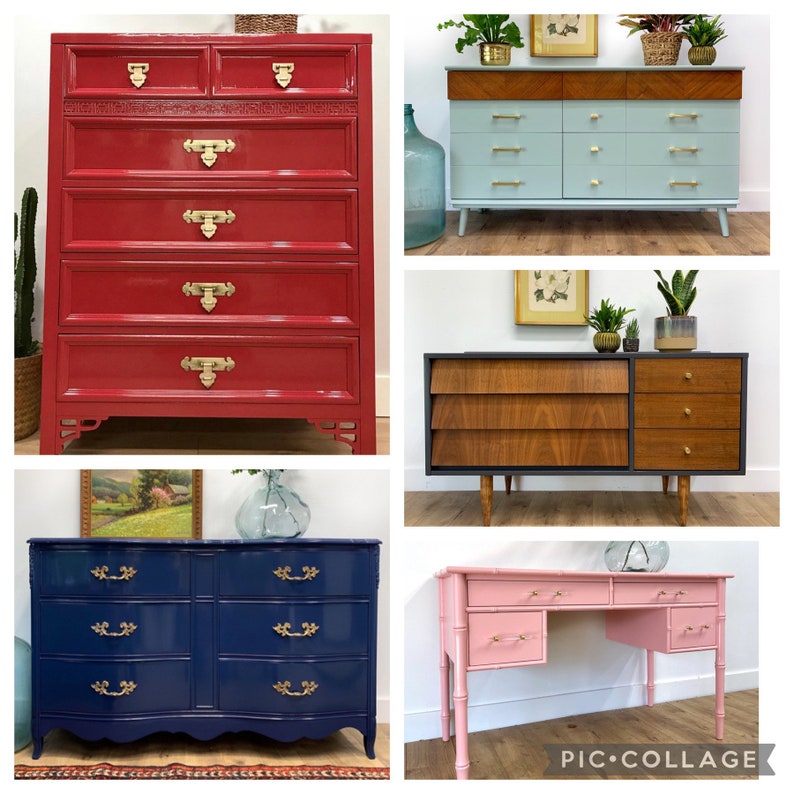 CUSTOMIZABLE FURNITURE Custom Color Dresser, Desk, Vanity, Buffet Etsy