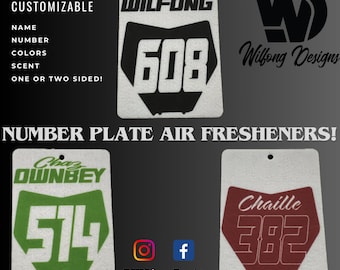 Assainisseur d’air de plaque d’immatriculation personnalisé