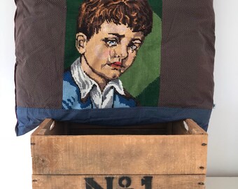Cushion made with vintage embroidery