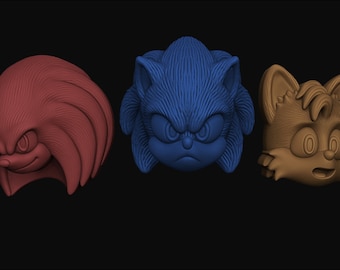 MOLD - Large or Medium Hedge Hog & Friend(s)  Plastic Bath Bomb Mold (set)