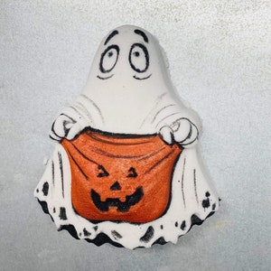 MOLD - Large or Medium - The Scariest Trick or Treat Ghost Plastic Bath Bomb Mold