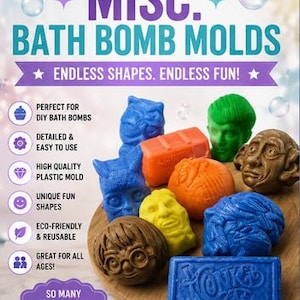 MOLDS - DISCONTINUED!  Last Chance Bath Bomb Molds
