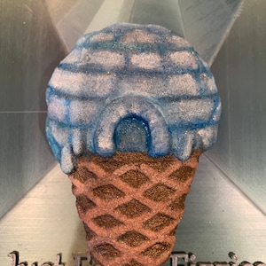 MOLD - Igloo Ice Cream Cone© Bath Bomb Mold - 6.5 ozs