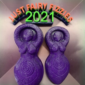 MOLD - Large or Medium Spiral Goddess Plastic Bath Bomb Mold