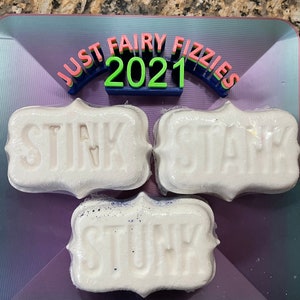MOLD - Stink, Stank, Stunk Plastic Bath Bomb Molds (set of 3)