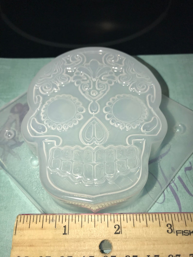 MOLD Sugar Skull© Bath Bomb Mold 5.0 Ozs Etsy