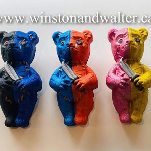 MOLD - Nostalgic Demented Killer Bear Plastic Bath Bomb Mold