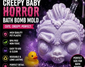 MOLD - Baby B Plastic Bath Bomb Mold available in two sizes