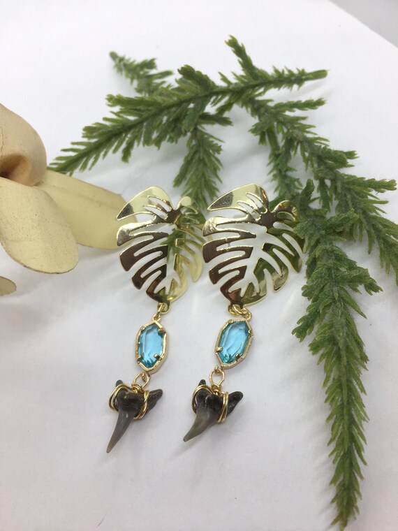 Etsy monstera earrings deals