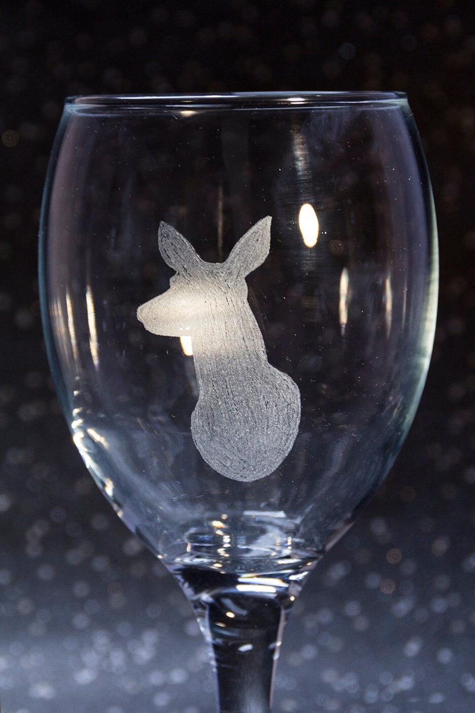 Hand Engraved Wine Glasses Hand Etched Wine Glasses Stag Etsy